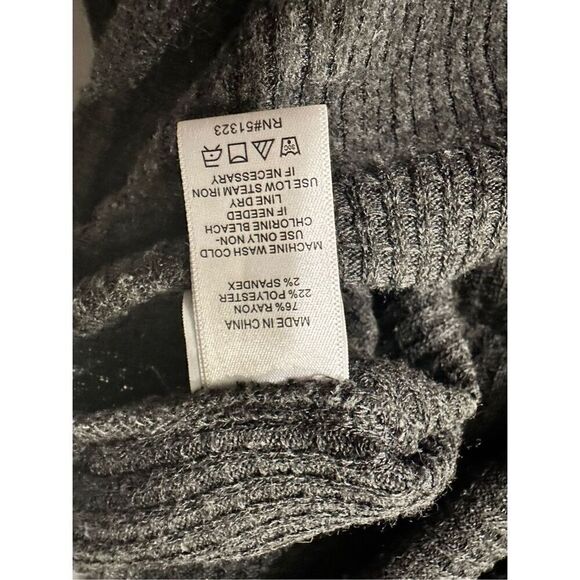 1. State lattiace back thermal pullover sweater tunic sz xsmall grey - Picture 9 of 10